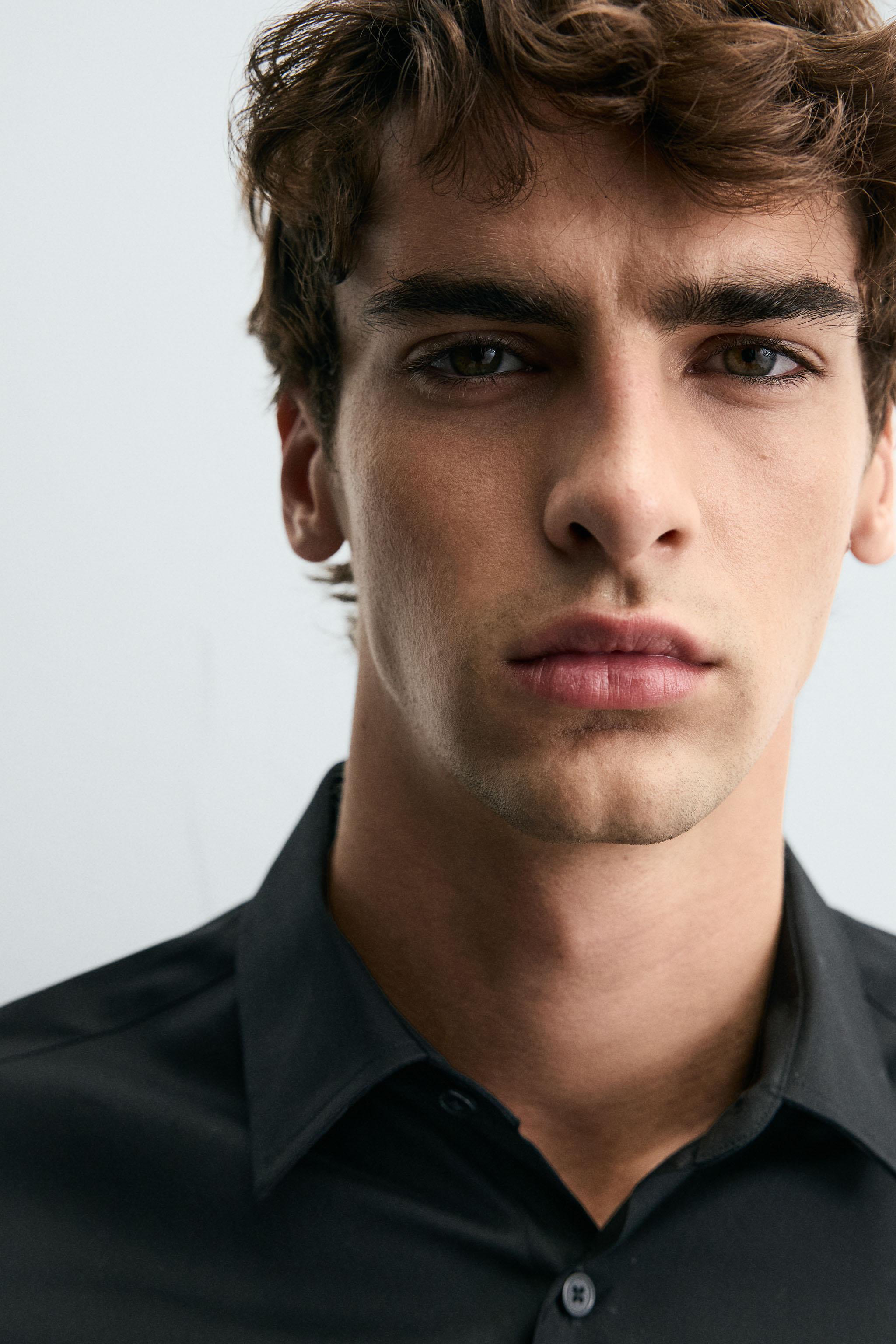 REGULAR FIT TEXTURED SHIRT